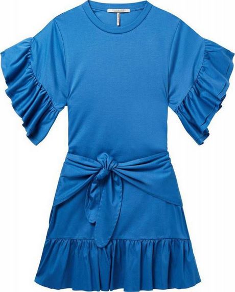 Maison scotch jurk blauw