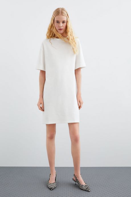 Witte zara jurk