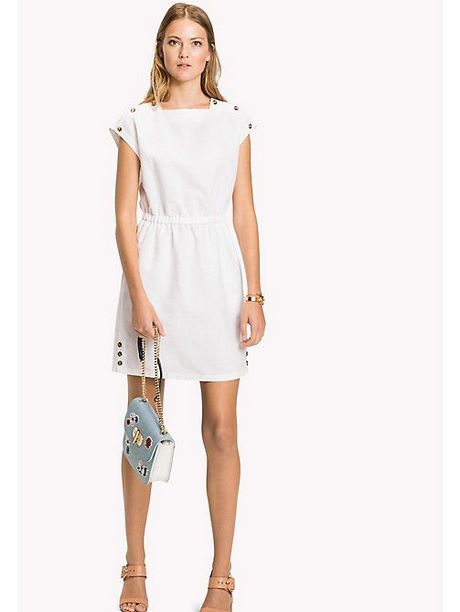 Witte zomerjurk midi