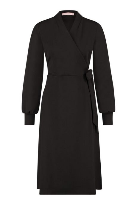 Zwarte wrap dress