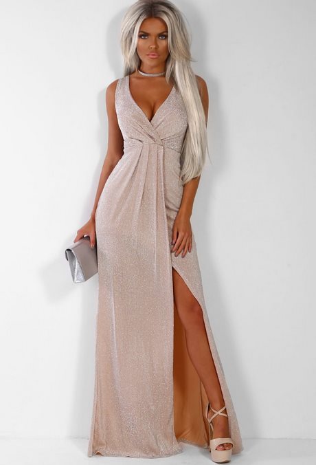 Maxi dress met split