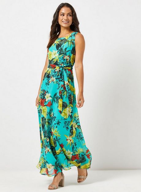 Maxi jurk turquoise