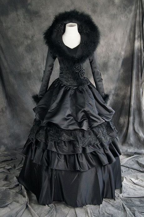 Victoriaanse gothic jurk