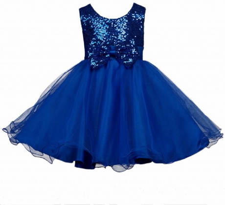 Glitter jurk blauw