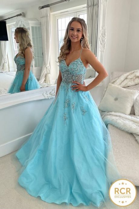 Aqua prom dresses 2023