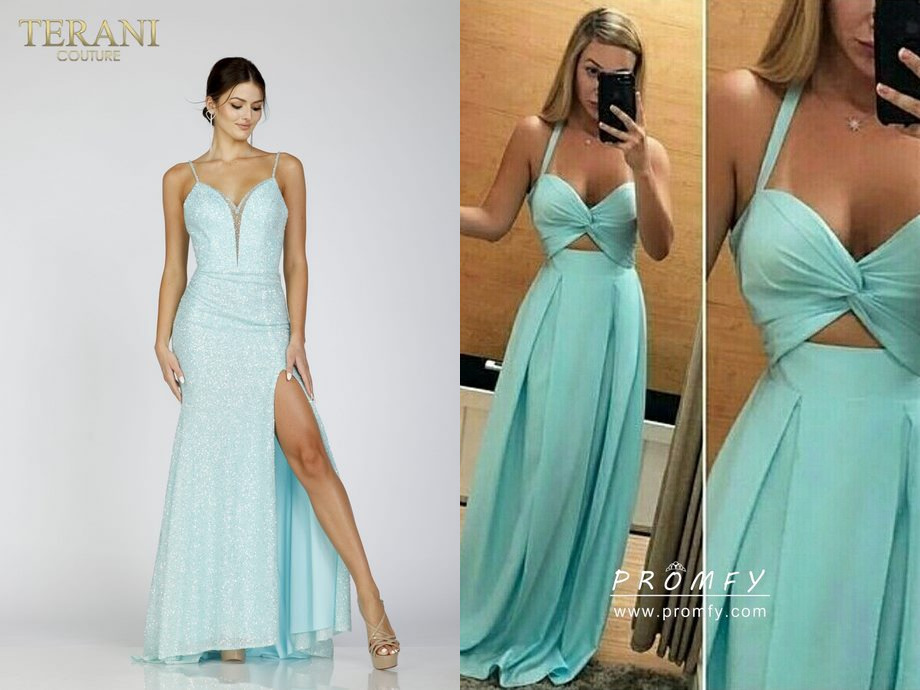 Aqua prom dresses 2023