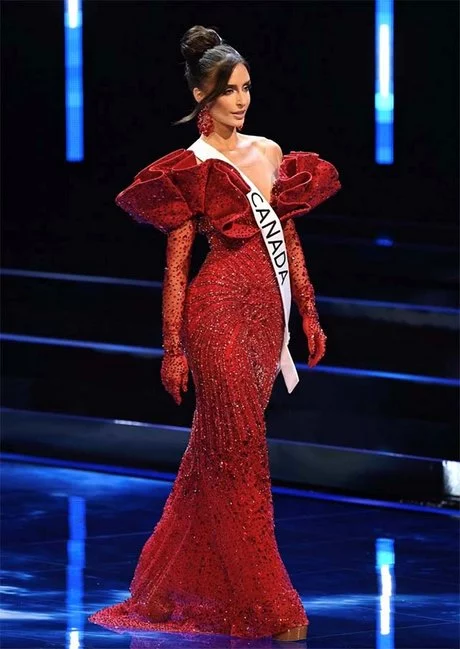 Miss universe 2024 lange jurk