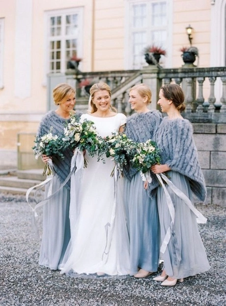 Winter bruidsmeisjes jurken 2024