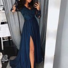 Prinses blauwe jurk