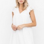 Witte mini jurk