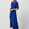 Kobalt blauwe maxi jurk