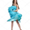 Hemelsblauwe jurk